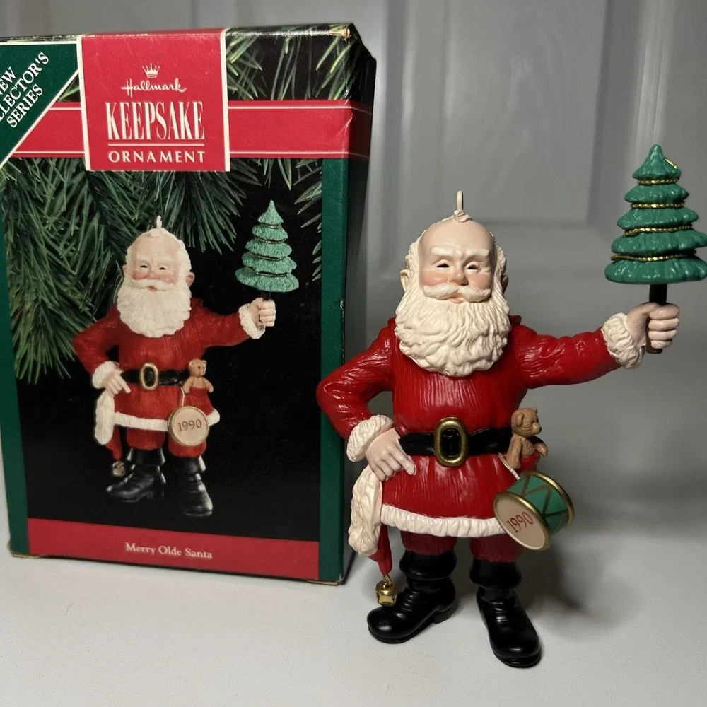 Hallmark Keepsake Ornament Merry‎ Olde Santa Christmas Tree  1990
